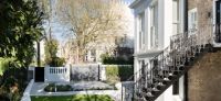 Garden in Notting Hill, London. #J32 Landscape Detail Design for a private garden in a historic listed house  in Notting Hill London